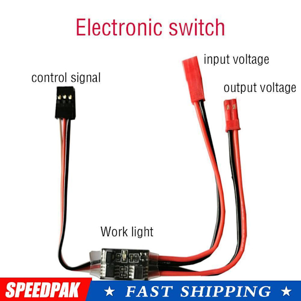 RC Fjärrkontrollerad AUX på/av Elektronisk Strömbrytare JST Kablar Hona 2/20A Low pressure 3V-5V 2A