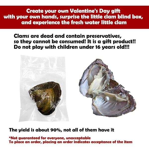 Alla hjärtans dag smyckesset öppnar sin egen Pearl Valentine's GXL-gåva R9L4 F4S6 canned 1pcs