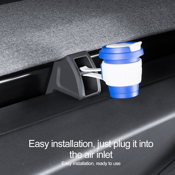 För Tesla Model 3 Highland Y Launch 2025 Luftfräschare Adapter Ventil Luft Bil Aromaterapi Clip W9 2pcs One size