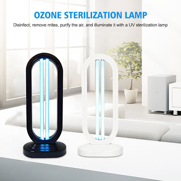 Ultraviolett Sterilisering Germicidal Lampa Ozon Desinfektion Sovrum Eu black 1pcs