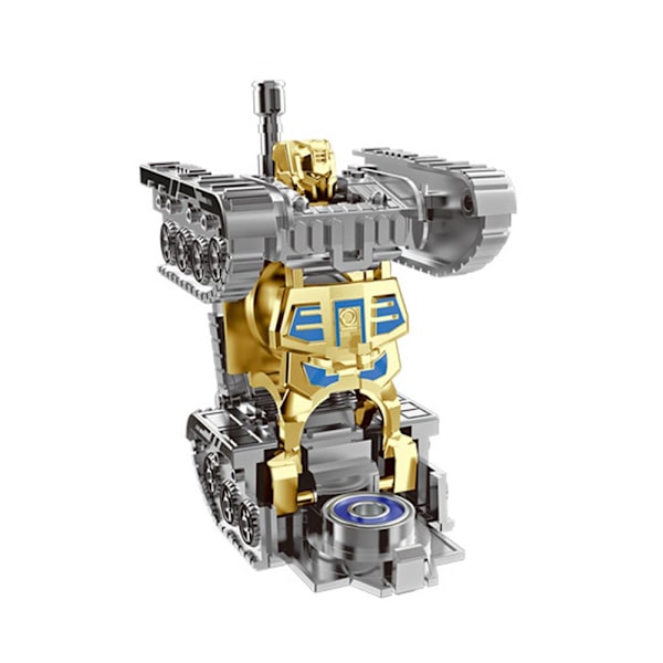 Kreativ Mech Fidget Spinner Simulerad Tank Deformation Robot Vuxen Fidget. Silvery 1pcs