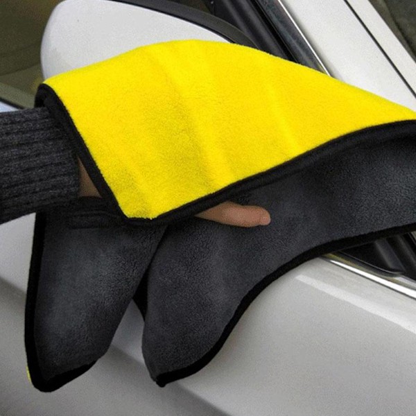 Superabsorberande Mikrofiberhanddukar för Biltvätt och Rengöring Gray yellow One size