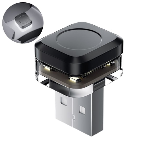 Mini USB Sensor Lampa Bil Interiör LED Ljus Kontroll Atmosfär Ljus- A 1pcs