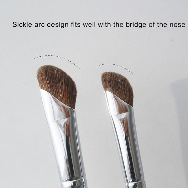 Nässkuggsborste Konturborste Bronzerborste Sminkverktyg W0t5 L Nasal Shadow Brush