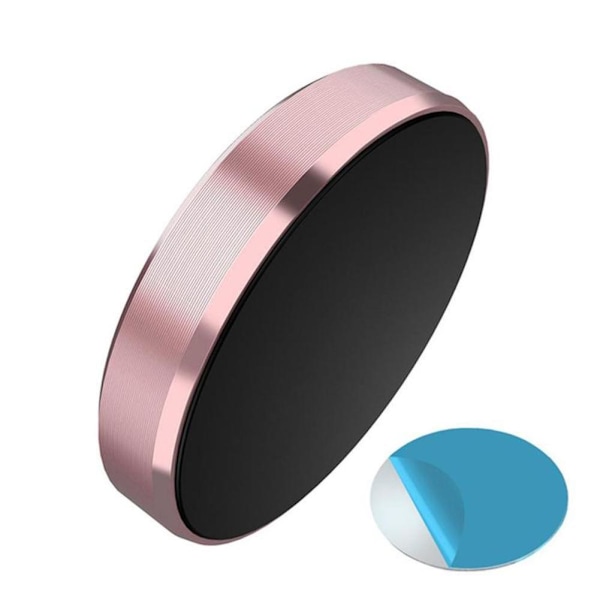 Magnetisk bilhållare instrumentpanel mobiltelefonhållare montering med fre Rose gold One-size