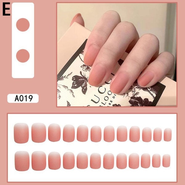 Fake Nails Snygga Ins Nails Nail Sticker Press-On Nails With Gu A019 one-size