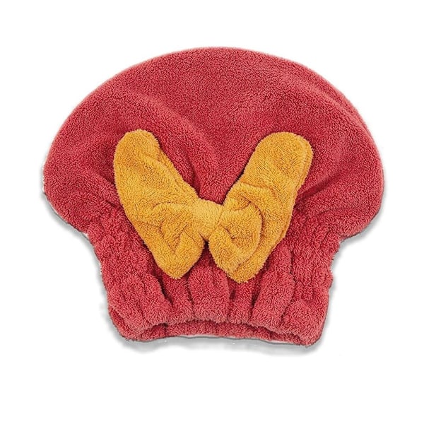 Superabsorberande hårhandduk för vått hår, Hårtorkande handdukar Mikrofiber REA red 1pcs