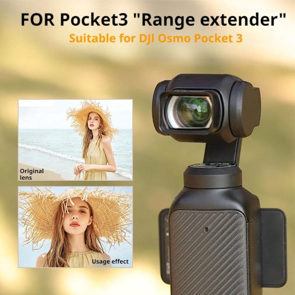 2X Förstoringslins för Pocket 3, Teleobjektiv för fotografering på långt avstånd✨.