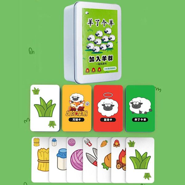 Får Spelade Ett Får Brädspel Får Får Roligt Pusselbräde Hon paper box 1pcs