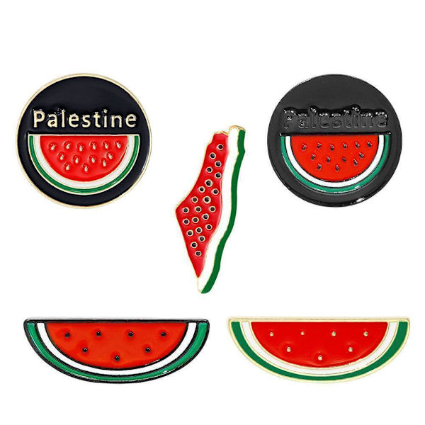 Vattenmelon Emalj Pin| Vattenmelon Palestina Pin | Kuffiyeh M6H3 HOT Pin P5A8 style5 One size