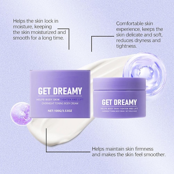 3 Maelys Get Dreamy Overnight Toning Body Whip 3.53 fl oz 100g T