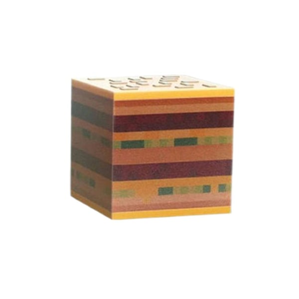 Spel Minecraft Byggkloss Leksak Plast Mini DIY Byggkloss hamburger 1pcs/Without Cdk