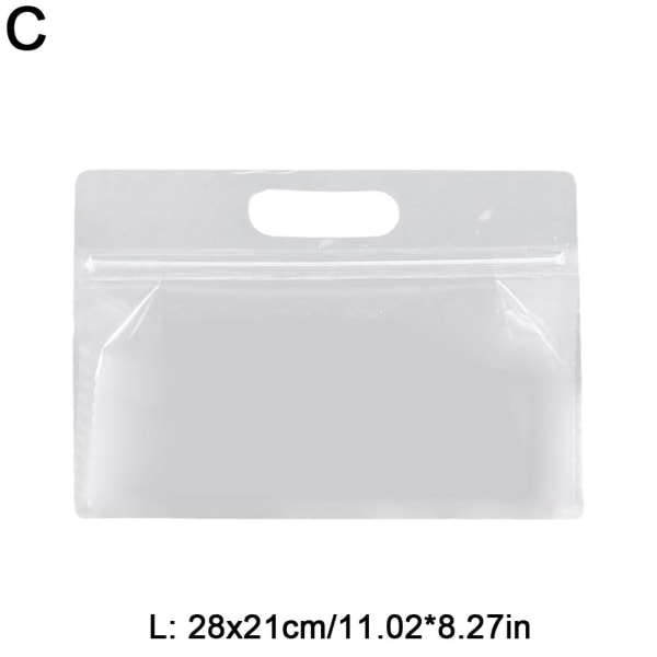 Transparent tygpåse Självförslutande Frosted Food Seal Packaging Pl L 11.02*8.27in one-size