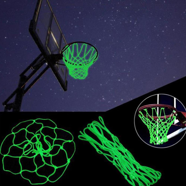 Självlysande Basketkorg Nät Ljusande Skotträning Het