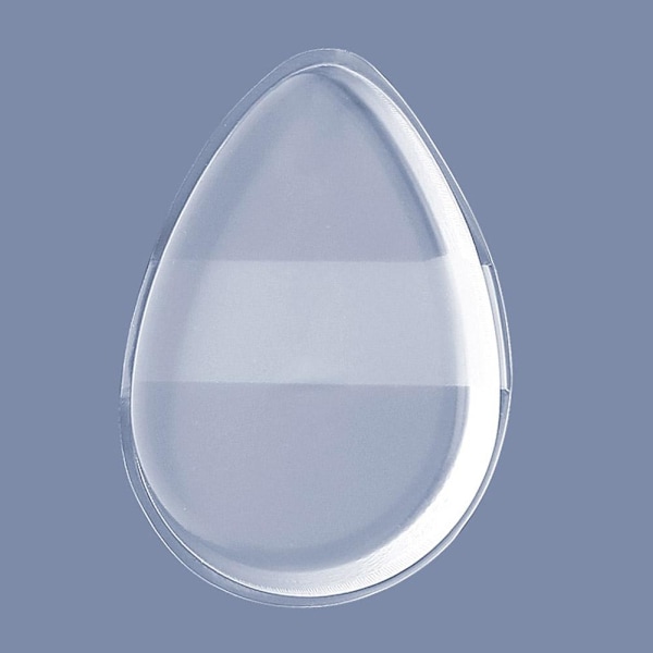 Jelly Mjuk Silikon Gel Puder Puff Svamp för Kosmetiskt Ansikte Fou droplet shaped 1pcs