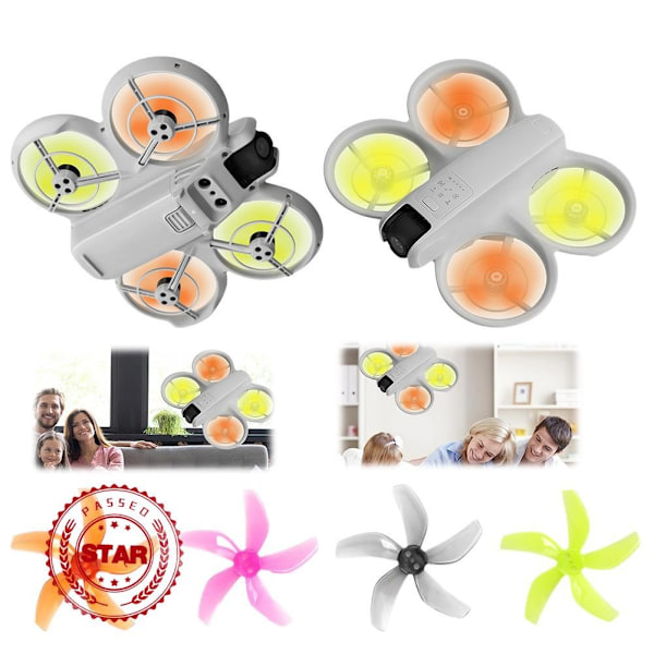 Tillbehör för obemannade flygfarkoster med 5 färgade propellrar cirkulära blad för DJI Neo K6R7 orange One pair