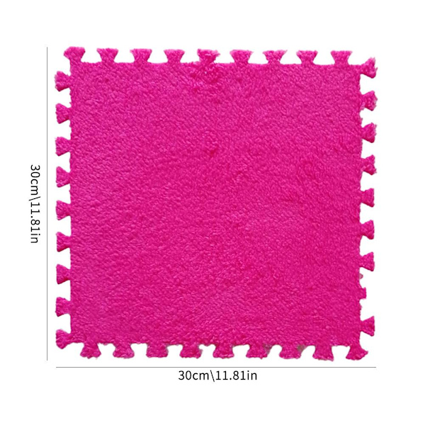Mockasömnad Matta Mjuk Plysch Matta Heminredning Mattor För Barn Dekor Sovrum S7Q0 rose red 1pcs
