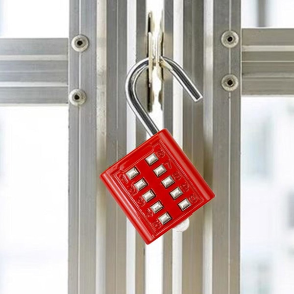 6/8/10-siffrig kombinationslås med nycklar resväska bagagelås Ba red Eight keys
