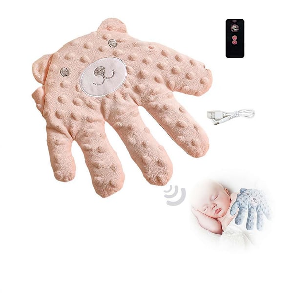 Lugnande Elektrisk Klappande Handflata Automatisk Mjuk Klappande Baby Leksak T3T3 Pink one