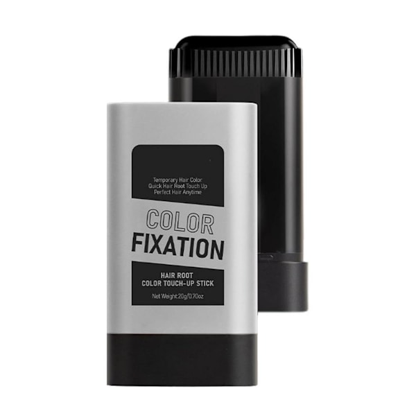 Långvarig hårfärgstift med inbyggd kam för att bättra på hårfärgen vid rötterna GX Black 20g