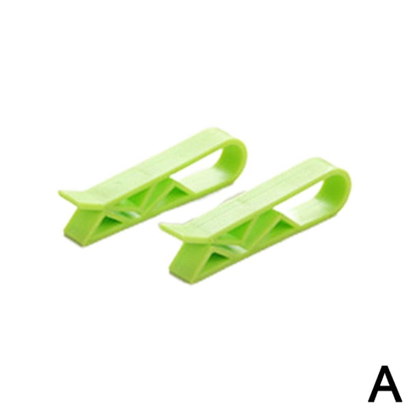 2 st. soppåshållare i plast, klämmor för kökssopor green 2PC