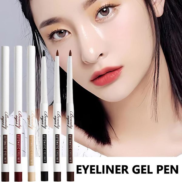 Automatisk Eyeliner Gel Penna Bra Icke-utsmetande Ögonpenna Långvarig Snabbtorkande Eyeliner Och S1y5 A03 # Mocha Brown One size