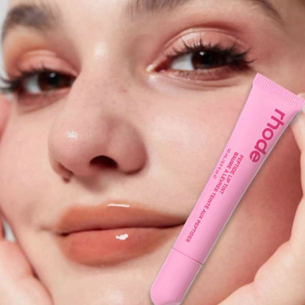 Jelly Bean Peptide Läpptoning Jelly Läppbalsam 0.3oz/10ml- strawberry 1pcs