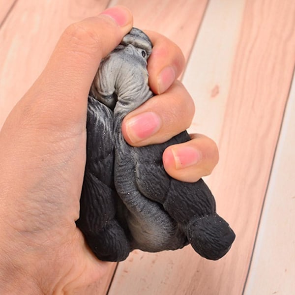 Mini Kreativ Gorilla Squishy Leksak Simulering Apa Stretch T black onesize