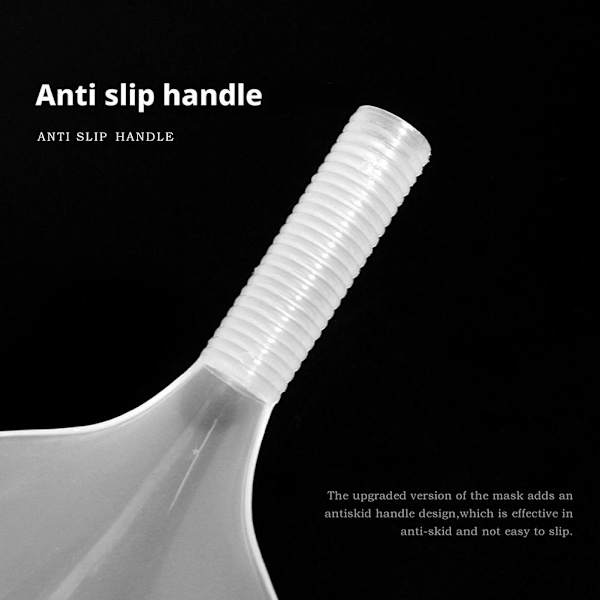 Hårstylist Salong Ansiktsskydd Frisörskydd Ansikte Spray Färgningsmask Klar Öga - O1W0 whiteB 1pcs