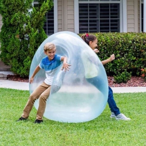 Bubbelboll Transparent Hoppbar Uppblåsbar Rolig Leksak Boll Infl purple one-size