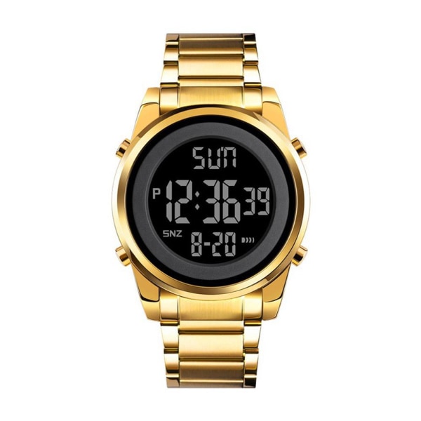 Skmei Simple Business Watch för män Multifunktionell stålremsa Wa Gold One size