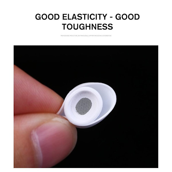 1 par hörlurskuddar Mjuka silikon Ersättningsöronproppar för AirPods ьф а △} whiteB medium size