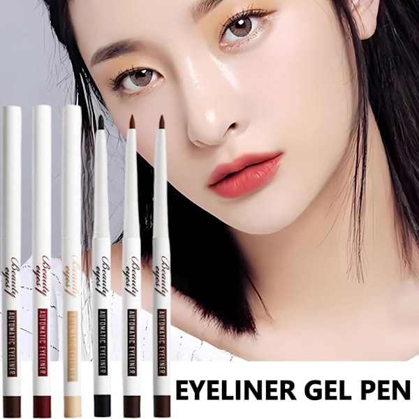 Automatisk Eyeliner Gel Penna Bra Icke-utsmetande Ögonpenna Långvarig Snabbtorkande Eyeliner Och S1y5 A03 # Mocha Brown One size
