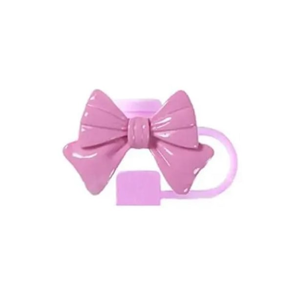 Silikon Sugrörsskydd Återanvändbara Rosett Sugrörsskydd Tätningspluggar F2 Skydd V2T9 Rose 1pcs