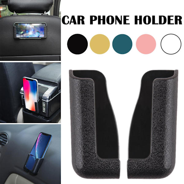 Multifunktionellt Mobilstativ Självhäftande Instrumentbräda Hållare Bil UK black 1pair