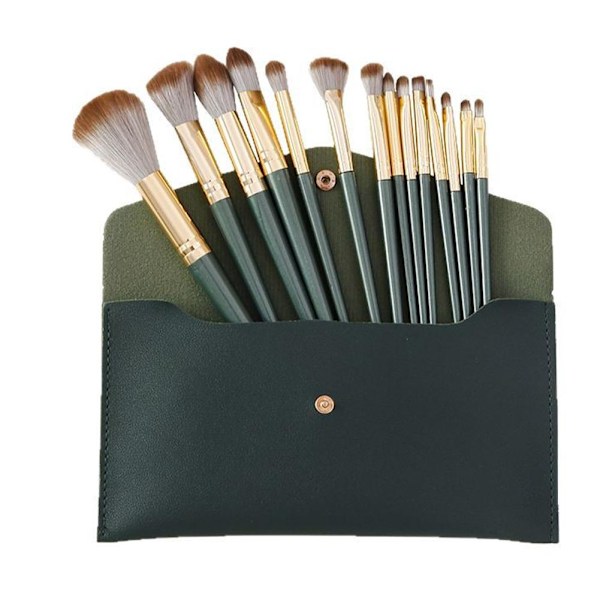 14-delars Sminkborstset Ögonskugga Mjukt Hår Foundation Make-up