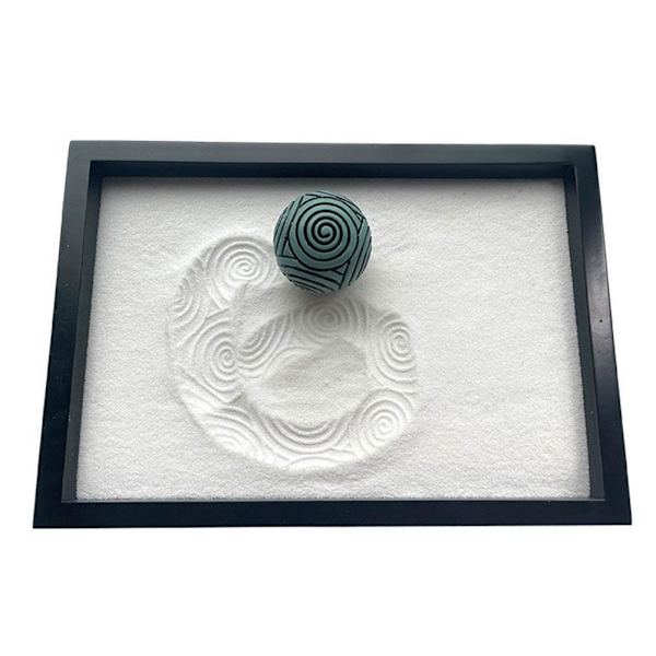 Mini Zen Trädgårdsstämpel Sfärer för Skrivbord Automatisk Skrivbord Zen Trädgård Stämpel Sfär Q7H8 A 1pcs