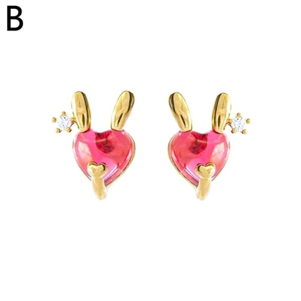 Köp 1* Mode Stud örhänge Crystal Örhängen Tecknade djur örhängen B rabbit |  Fyndiq