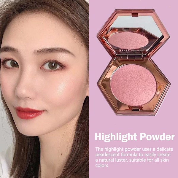 Fenty/Beauty Glitter Pearlescent Highlight Powder Utslätande Highlighter Ansiktsmakeup Kosmetika