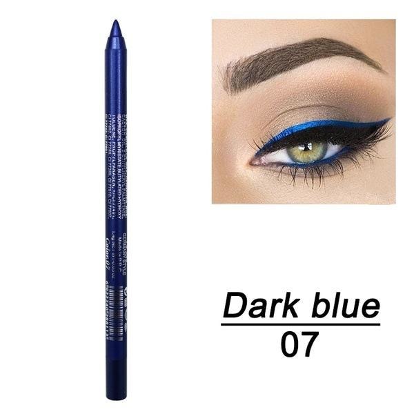 14 Färger Färgglad Eyeliner Penna Ögonpenna Gelpennor Långvarig Dark blue 9g