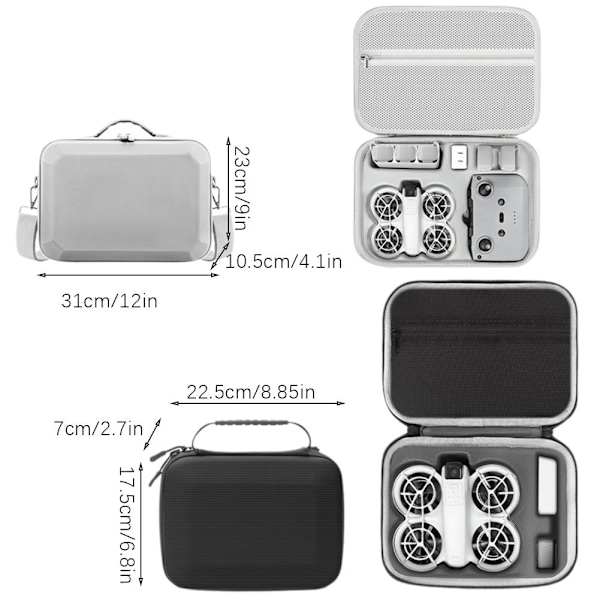 För Dji Neo Drönare Förvaringsväska Handhållen Flygkamera Tillbehör Pu Portabel Set Väska Låda N9 Grey PU material For DJI Neo