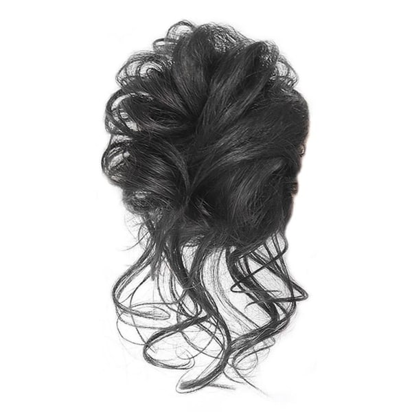 Natural Clip on i Messy Bun Hair Piece Extension Hair Claw Cli dark brown one size