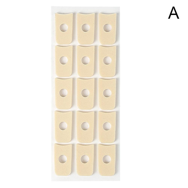 Gel Silikon Majskudde Omedelbara Pads Plåster Skor Patch Smärtlindring Fot U.K- large oval 15pcs