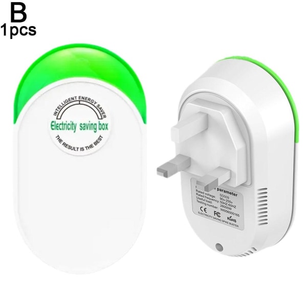 1st Pro Power Saver Energikontakt Spara Smart Home Batterisparare H whiteB UK PLUG