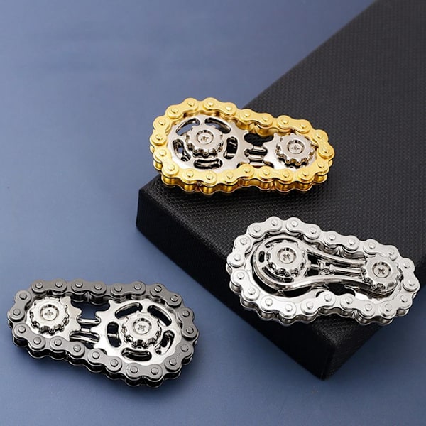 Hand Spinner Kedjeväxel Fingertopp Drev Stress Relief Leksak Fidget Spinner HET Golden 1pcs