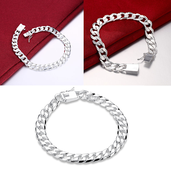 Nålarmband Mode Säkerhetsnålarmband Mångsidigt Bleknar Inte Enighet Modig silver one-size