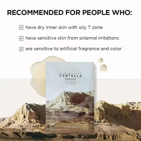 Madagascar Centella Watergel Sheet Ampoule Mask-