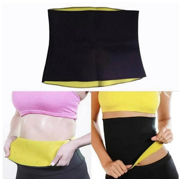 Midjetränare Varmt Magbälte Sport Fitness Kvinnor Svett Trimmer Bastubälte Bälte Korsett K1D7 blackM M