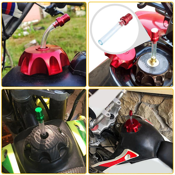Motorcykel Bensintank Ventil Slang Rör D gold One size