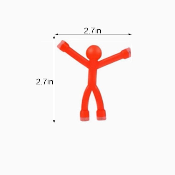 10 st Magnetiska Leksaker, Magnetiska Män för Barnleksaker, Roliga Kylskåpsmagnetiska Människofigurer, Söta Magneter Män för Barn och Vuxna, Färgglada Magnetiska B 1set